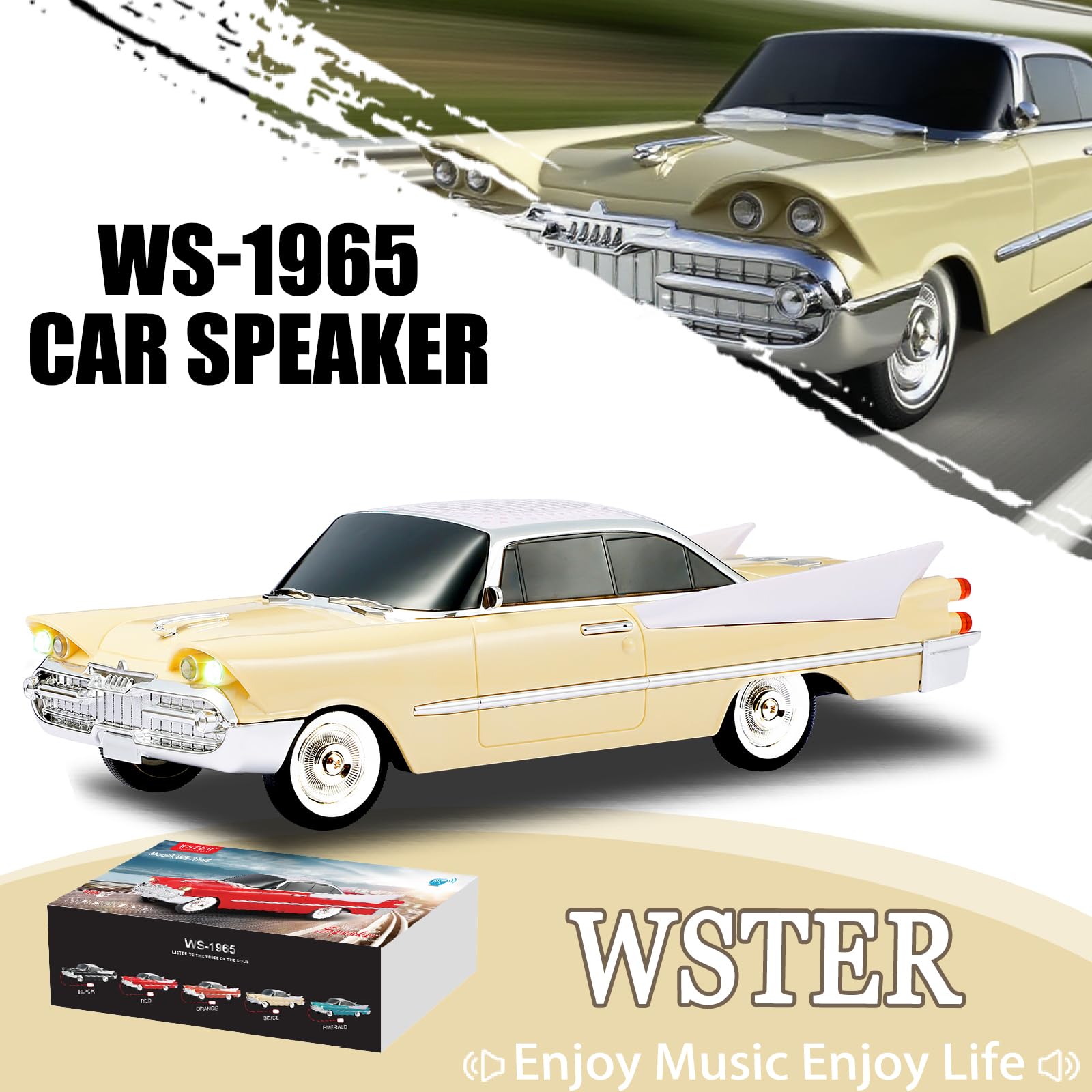 Amazon.com: WSTER WS-1965 Bluetooth Replica Speaker – Retro Rocket