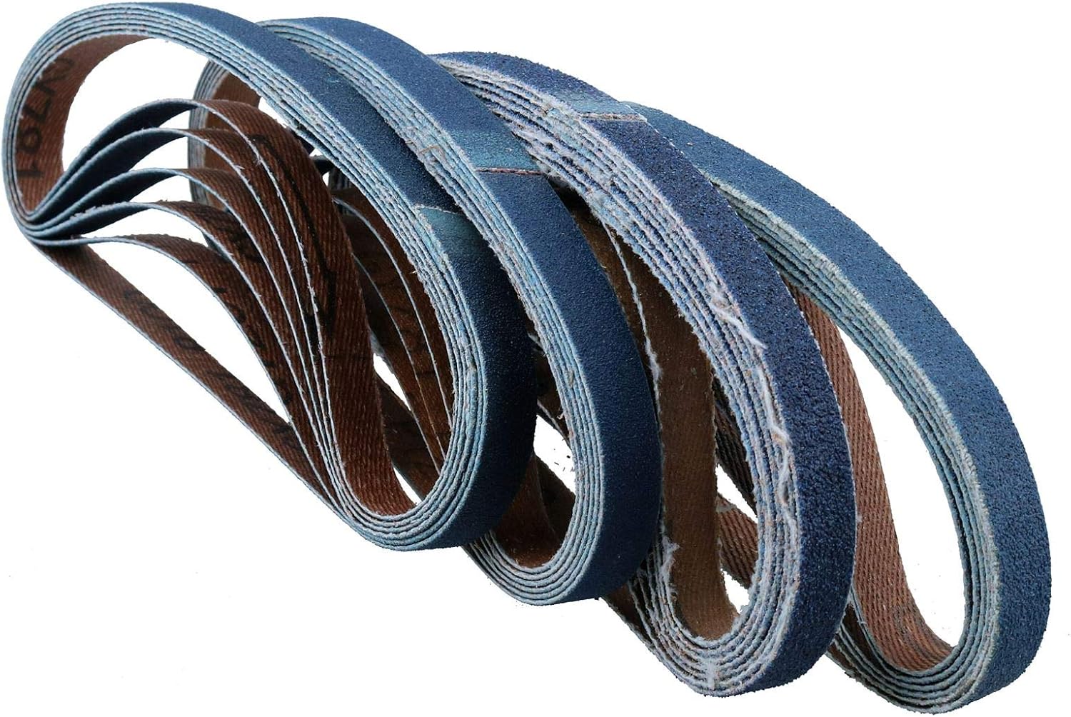 20mm Air Finger Zirconium Sander Sanding Belts 520mm x 20mm Mixed Grit 25pk