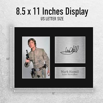 HWC Trading Mark Hamill USL Signed Printed Autograph Print Photo Picture Display - US Letter Size