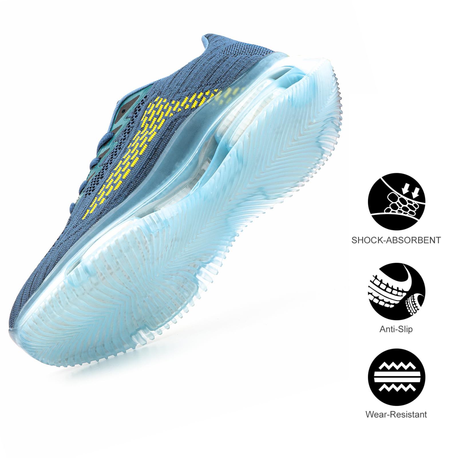 Scarpe Running Uomo Scarpe da Corsa Uomo Sportive Ginnastica Trail Running Sneakers Nero Blu Rosso 39-48EU