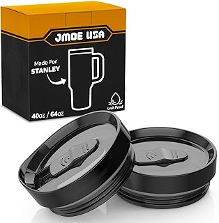 Jmoe USA 1.2 l Schiebedeckel für Stanley 1.1 l Adventure Quencher H2.0 Flowstate Becher mit Griff, auslaufsicher und ausla...