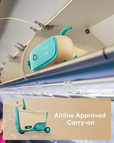 Miniatura 5 de Gyroor GNU - Coche eléctrico para niños con ruedas intermitentes, velocidades ajustables y almacenamiento de 14 litros, vehículos eléctricos para