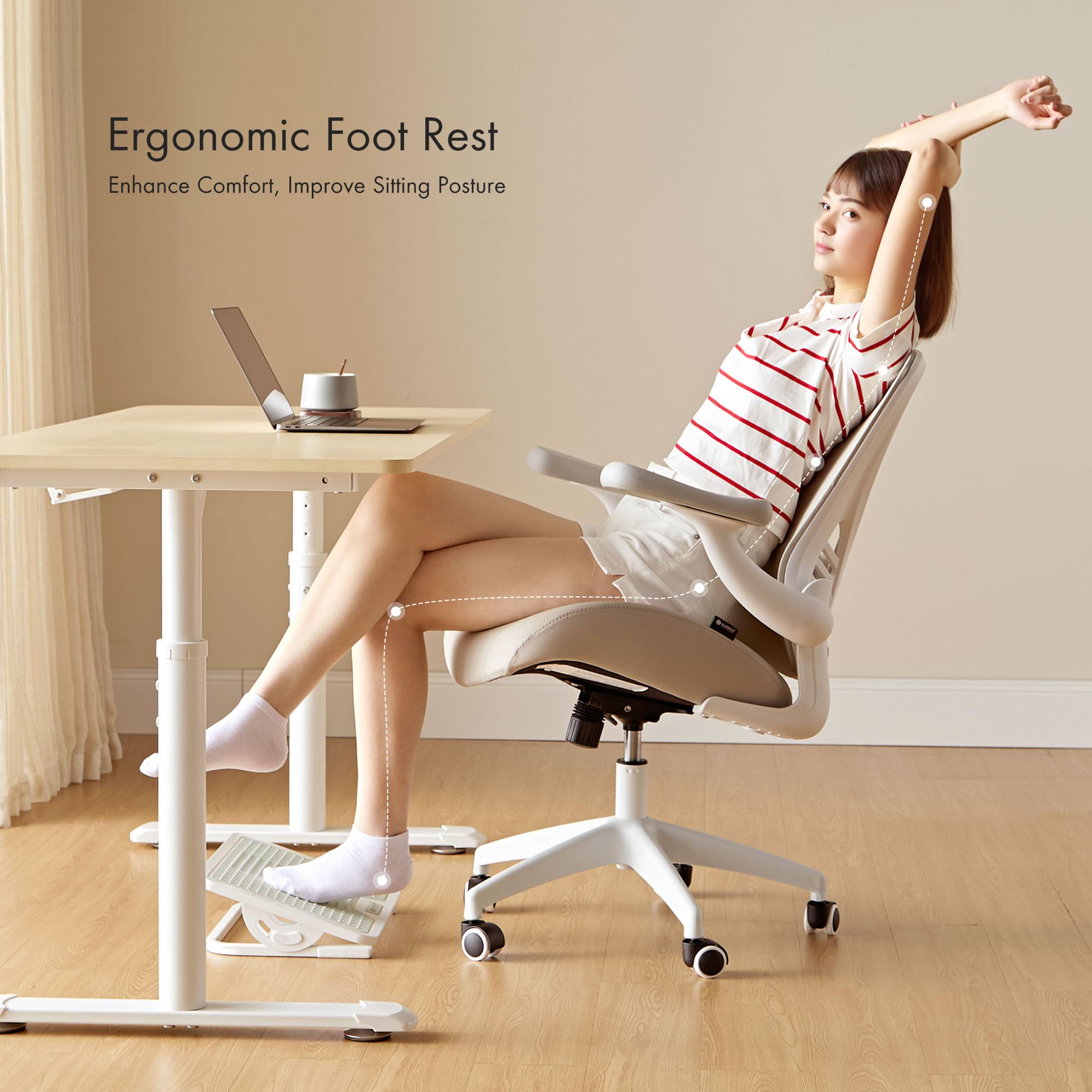 Snapklik.com : EUREKA ERGONOMIC Tilt Adjustable Footrest, Foot Rest For ...