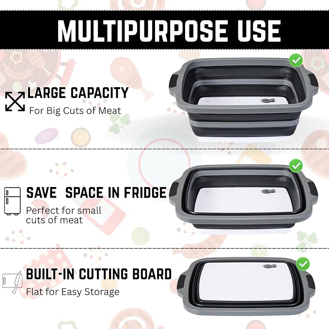 3 en 1 recipiente para BBQ 16L con accesorios miniatura 5