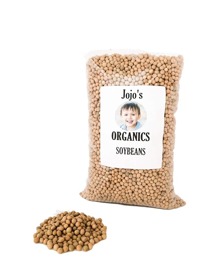 Jojo's Organics NonGMO Soybeans 5 lbs Whole Soy Beans