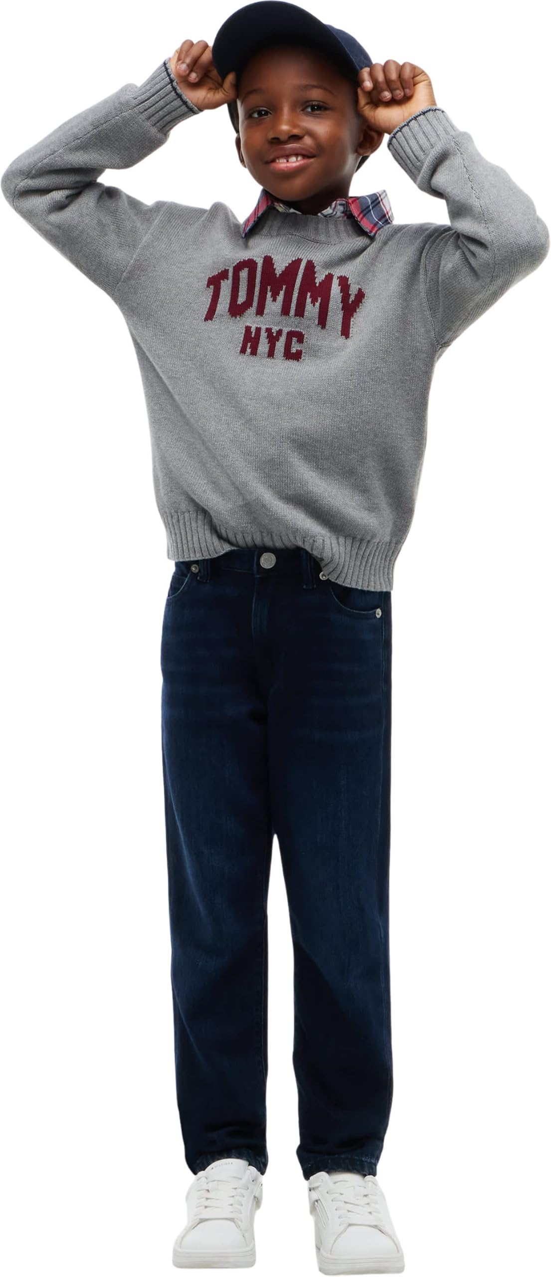 Tommy Hilfiger - Straight Blue Blackkb0kb10685, Dritto Bambini e Ragazzi