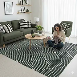 Tapete sala Domus Antiderrapante 2,00m x 1,50m Algodão Colorido (MUSGO)