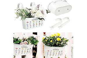 Personalized Birthflower Metal Iron Hanging Flower Pots