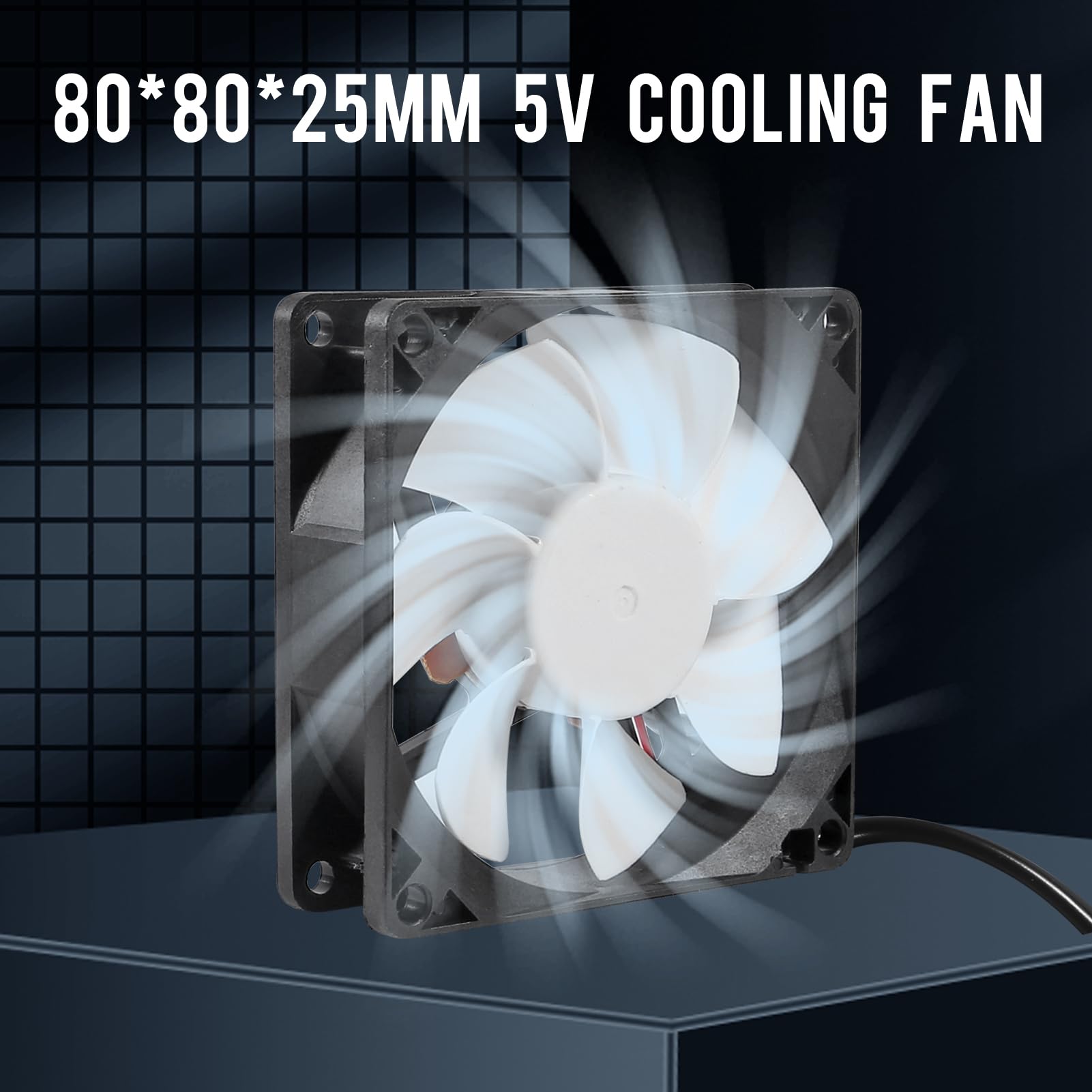 Snapklik.com : 4PCS 80mm 8cm LED Blue Computer Case Cooling Fan ...