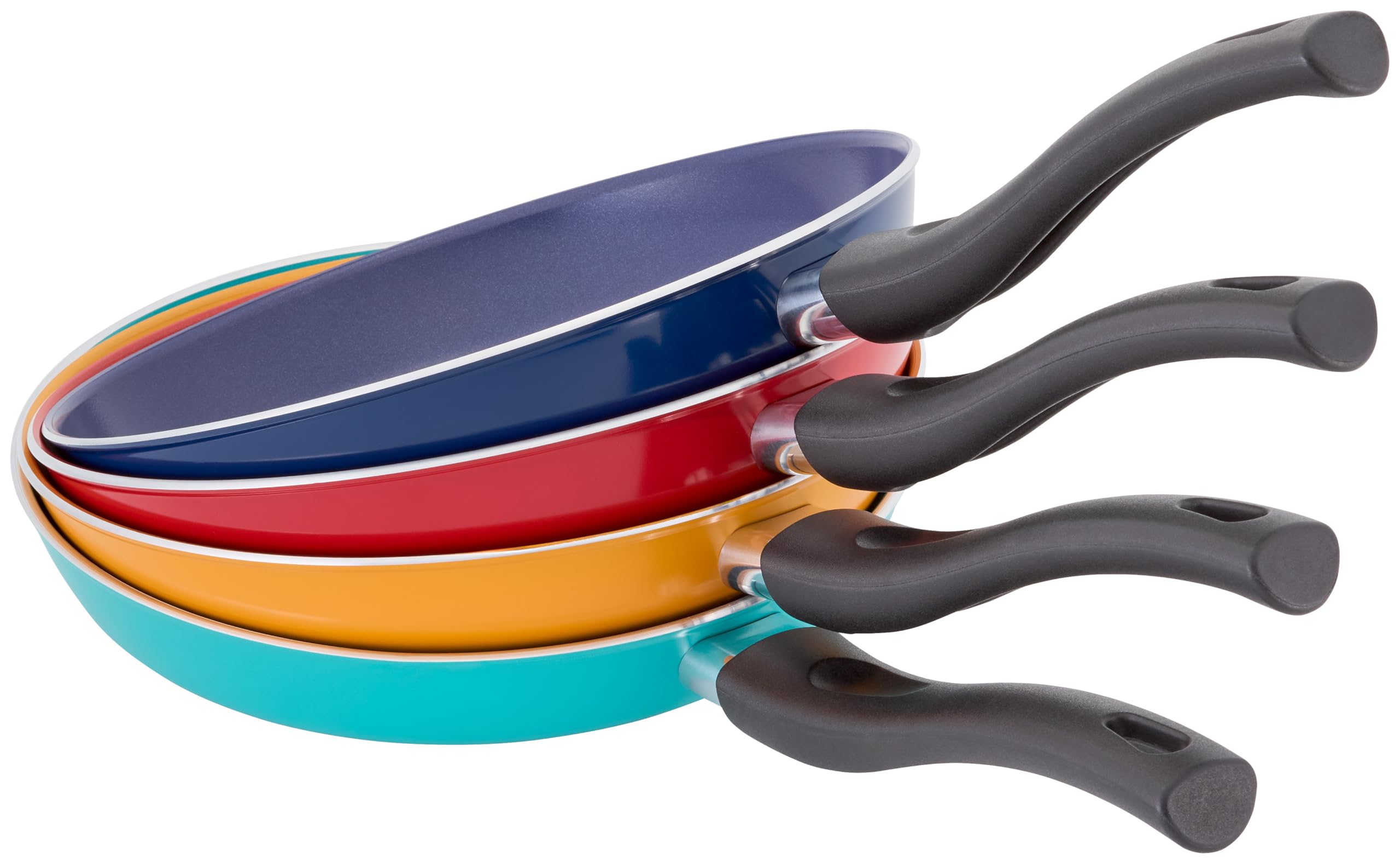 Judge Ceraglide Poêle à frire 24 cm - Revêtement céramique anti-adhérent, facile à nettoyer, compatible induction - Turquoise