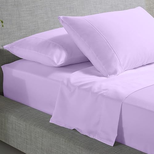 Miniatura 2 de Neerahi Sábana bajera ajustable extra de 28 pulgadas de profundidad, juego de sábanas reales de 400 hilos 100% algodón egipcio, 4 piezas algodón de