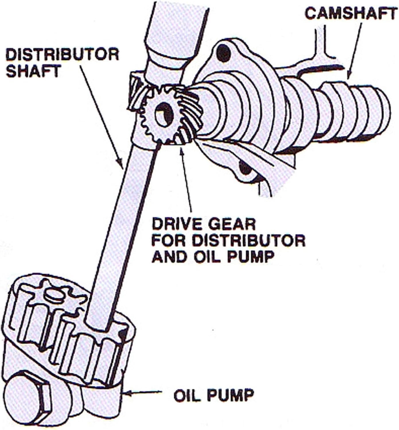 Aramox Duty Oil Pump Drive Shaft, Steel Shaft for SBC 283 302 327 350 5.7L Engine Oil Pump