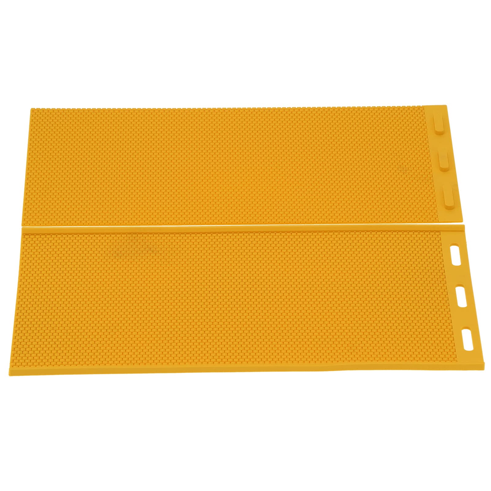Beeswax Press Mold 5.4mm 2Pcs DIY Rubber Comb Foundation Sheet for Beekeeping Accessories Yellow