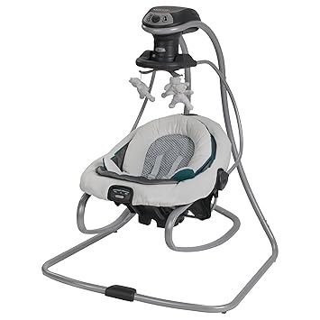 Graco DuetSoothe Swing and Rocker with Removable Swing Seat and 6 Swinging Speeds for Toddler Swing Seat and Swing Chair