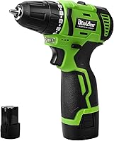 DEGLASERS 16.8V Brushless Cordless Drill Driver - 35Nm Torque, 1500mAh Battery, 2-Speed, Keyless Chuck for Home DIY