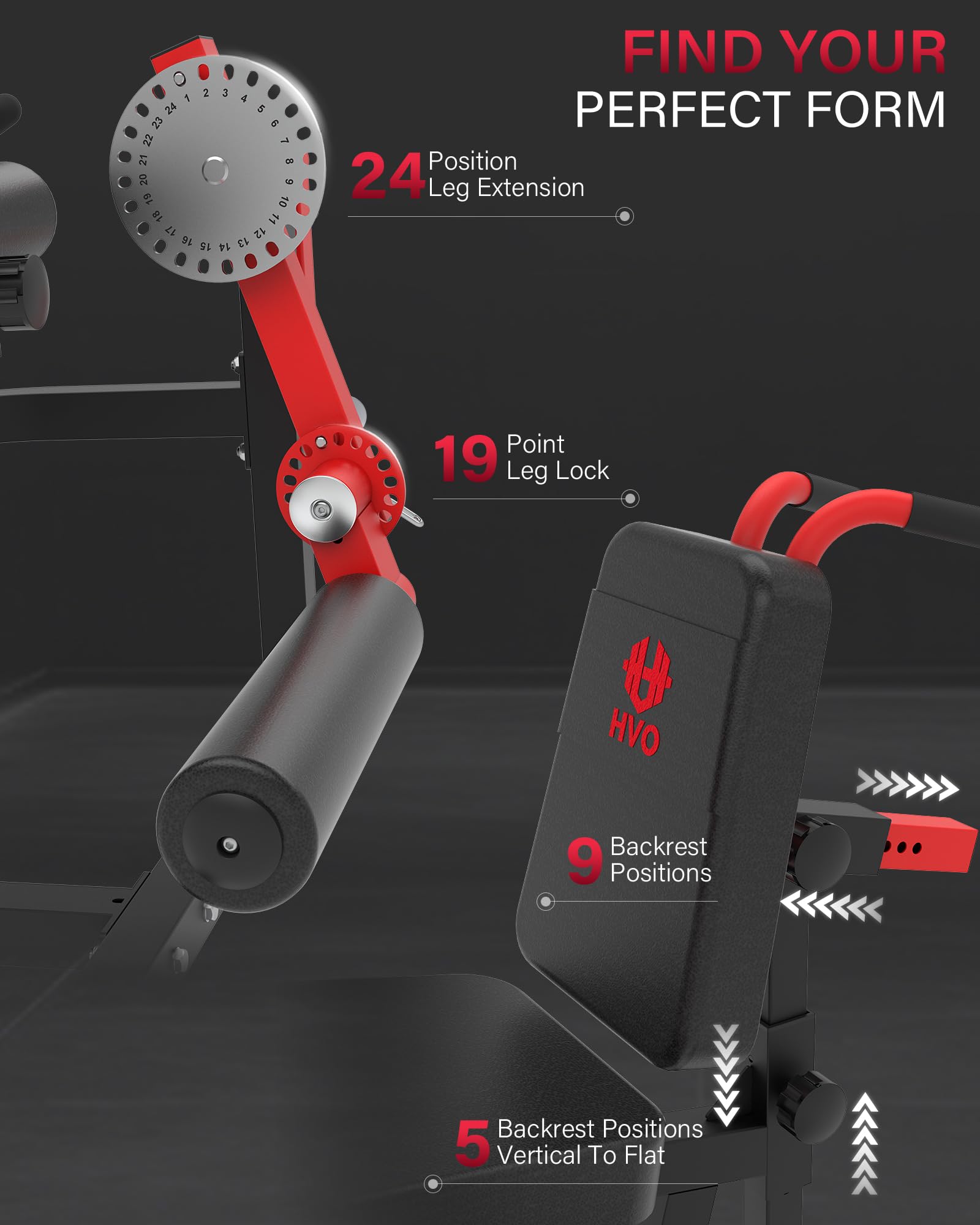 HVO Beinstrecker und Beinbeuger Gerät: Sitzende Beinstrecker Maschine Beine Curl Trainingsgerät Beinpresse Beintrainer für Zuhause Fitnessgerät Home Gym sportgeräte Leg Curl and Extension