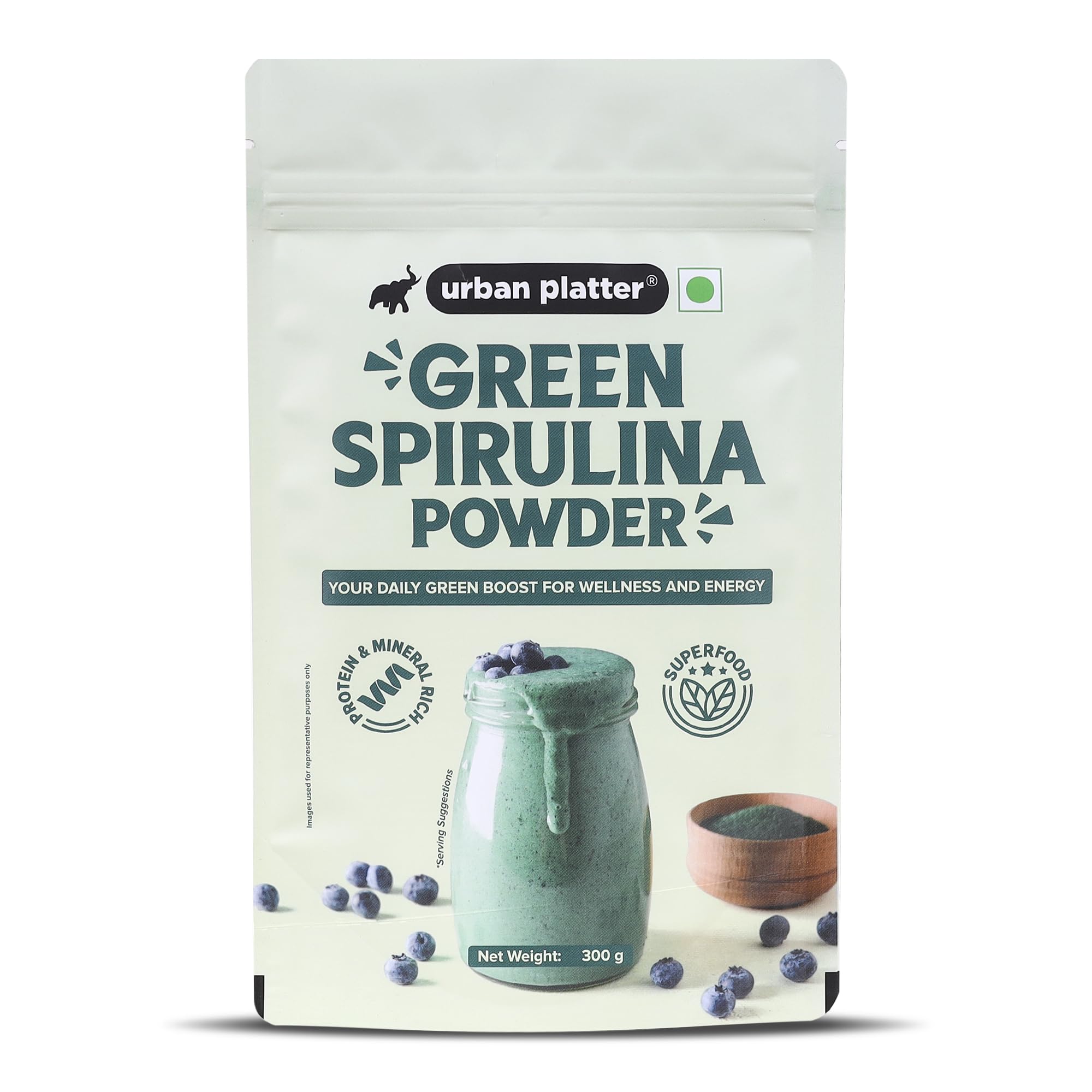 Urban Platter Pure Spirulina Powder - 300G