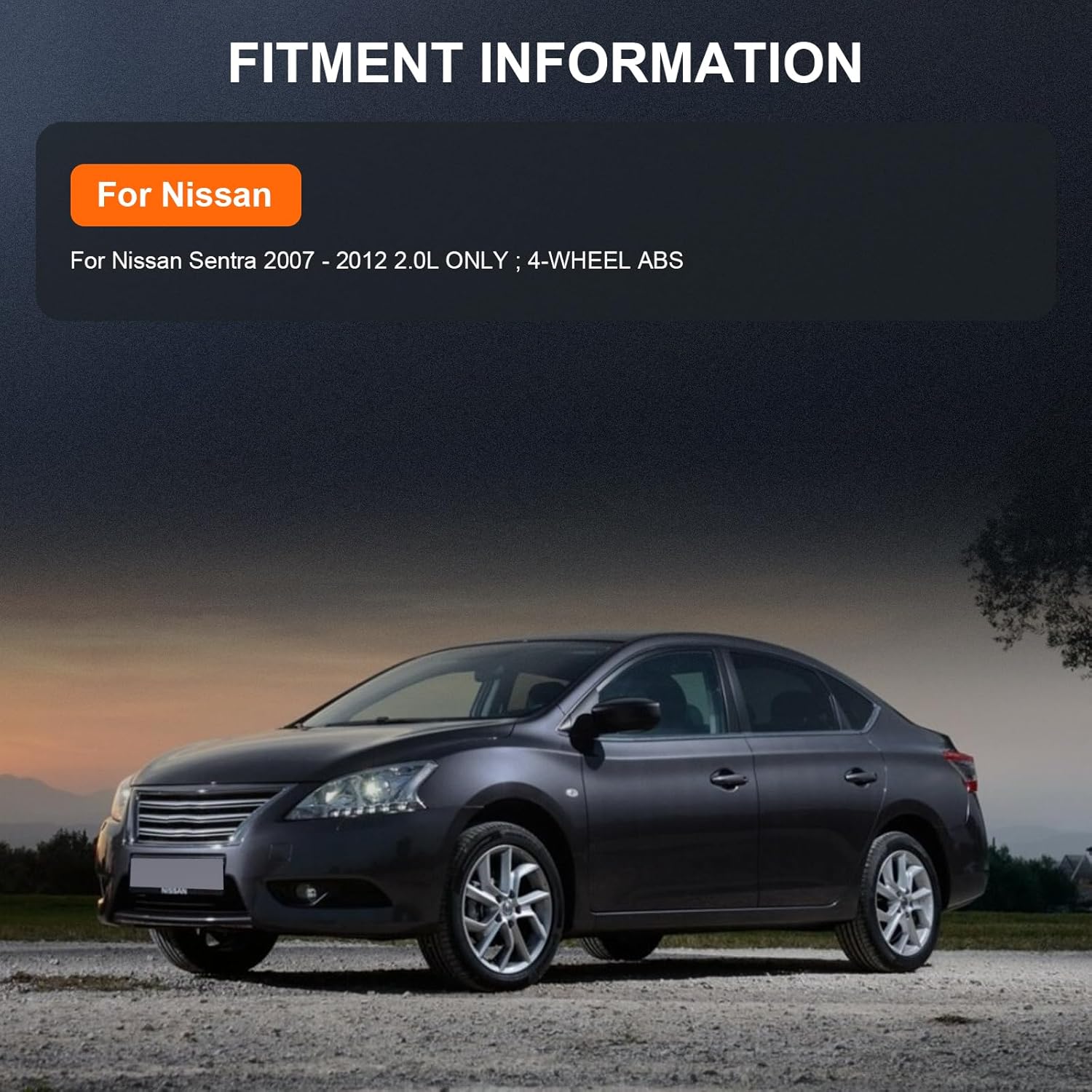 OCPTY New Wheel Hub Bearings Rear Axle 4 Lugs with ABS Compatible for Sentra S SL SR 2007-2012 OE 512384 (Pack of 2)