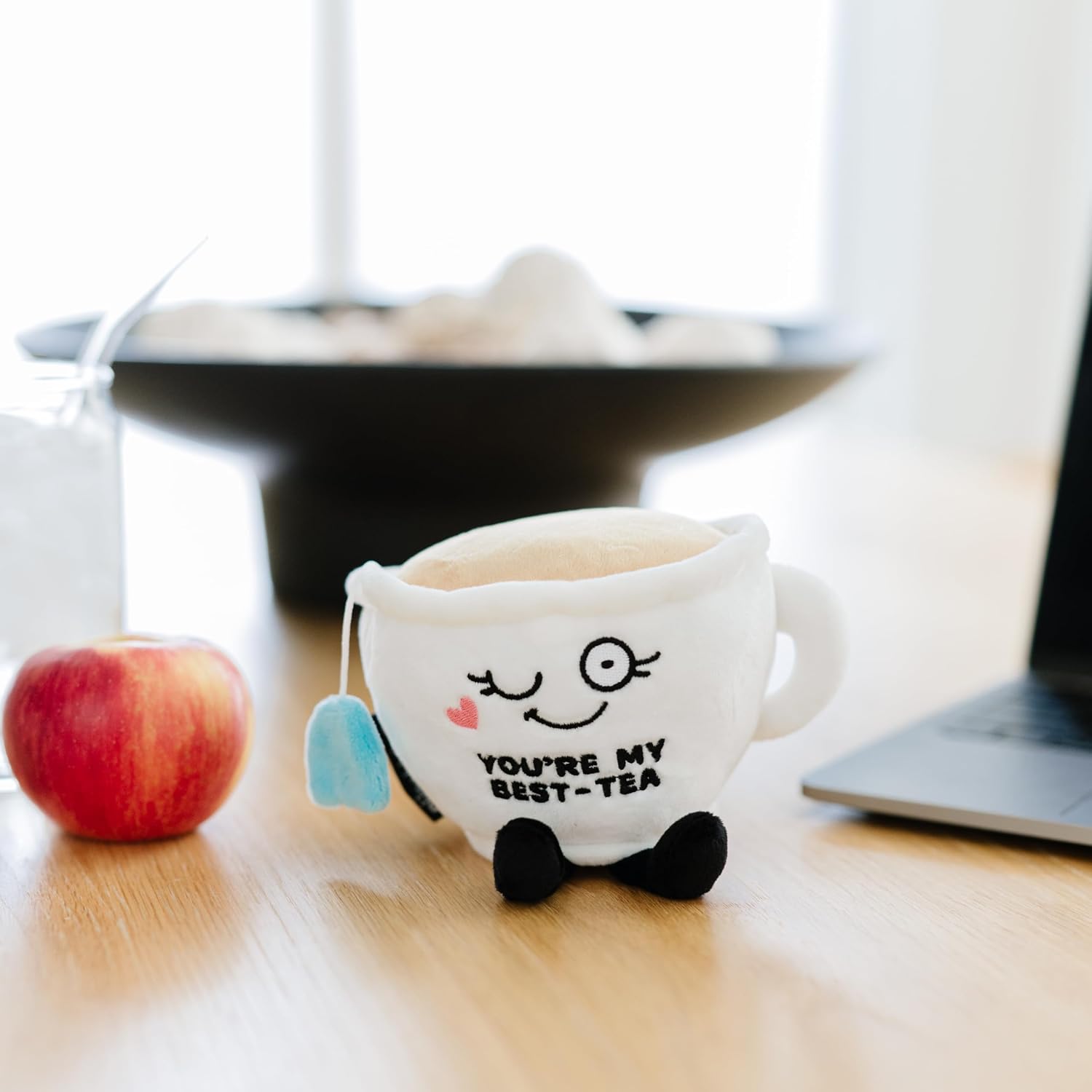 Punchkins Tea Cup Plushie - You're My Best-Tea Punny Teacup Plush, Gift for Best Friend, Food Plush Toy for Gifting image 2