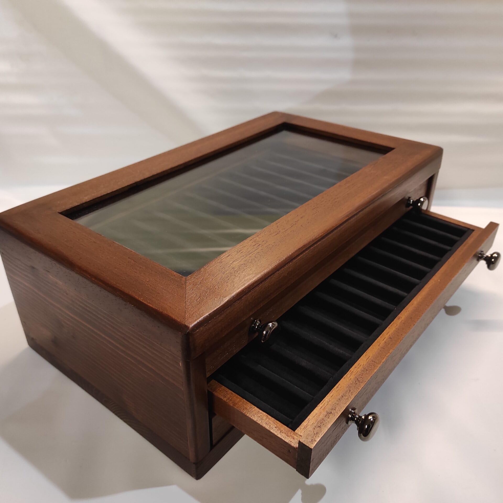 Organizer Da Scrivania In Legno - Portapenne, Libreria E Portadocumenti Con Cassetti, 39x29x28 Cm - Foto 2