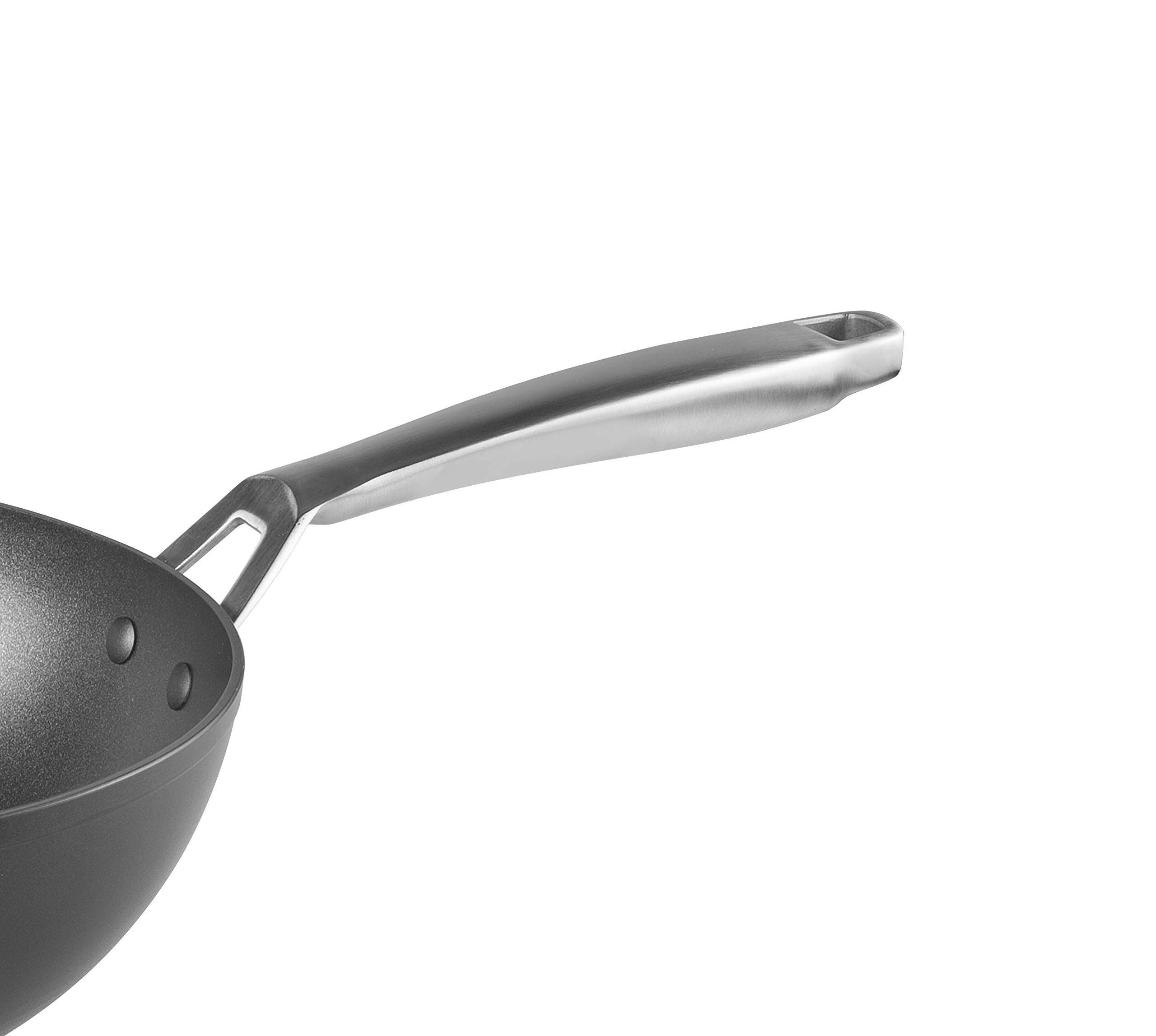 IBILI - Wok titan, 30 cms, Aluminio fundido, Antiadherente, Apto para induccion
