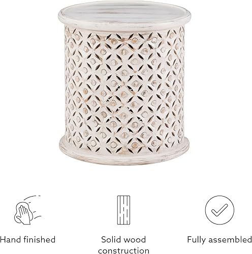 Miniatura 9 de Powell Company Mesa redonda Powell Sympico de madera encalada