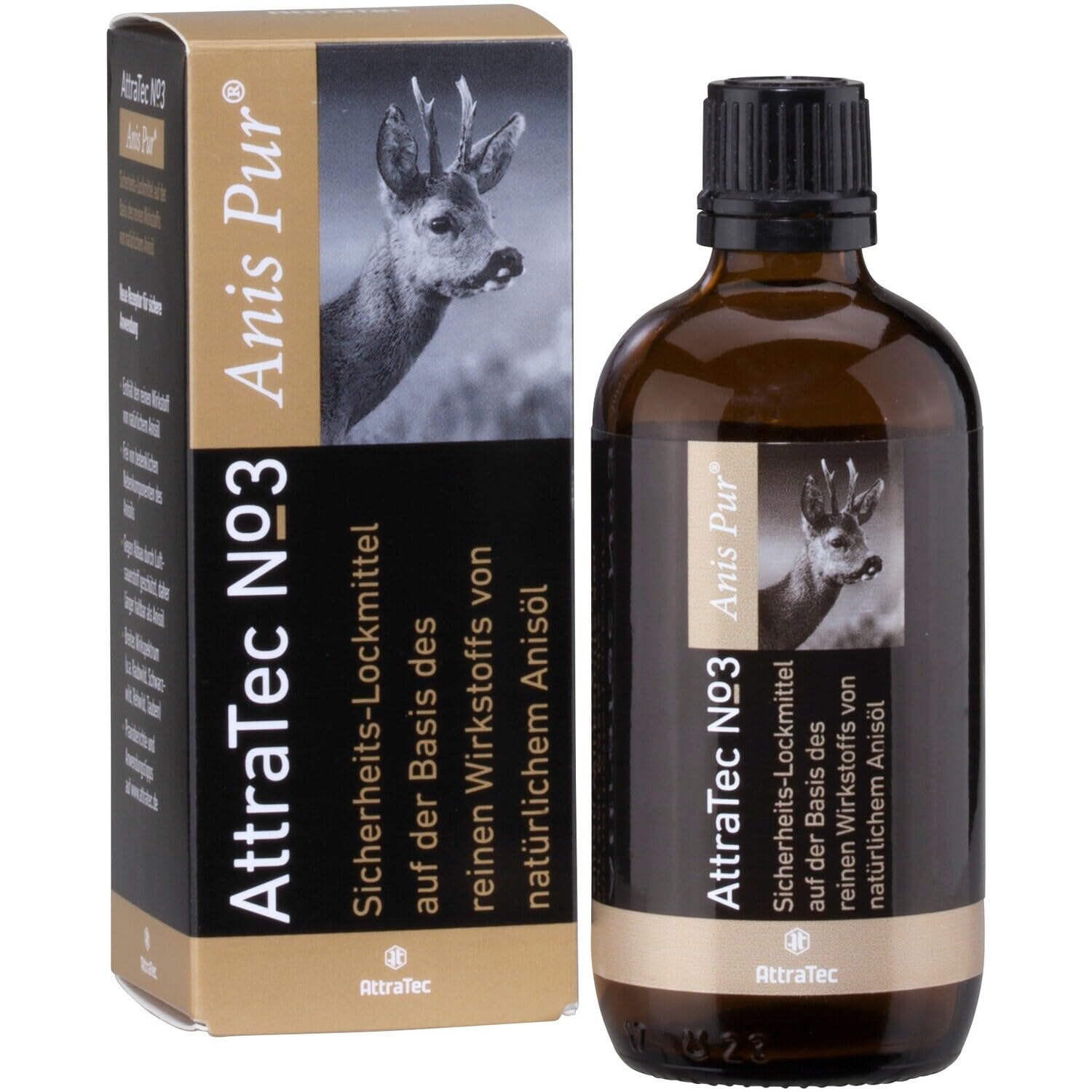 No 3 Anis Pur Lockmittel für Rehwild, Raubwild, Schwarzwild, 100 ml Tropfflasche | 100 ml Tropfflasche