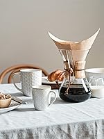 Vista 3 de LE TAUCI Tazas de café de 16 oz, juego de tazas de cerámica, tazas con relieve para café con leche, té caliente, capuchino, moca, cacao, aptas