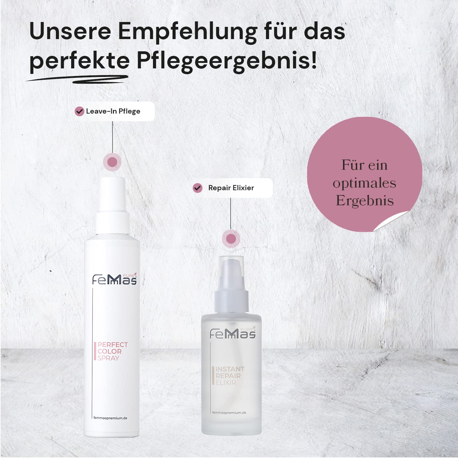 FemMas Pure Smoothing Water 200ml | Haarfluid für sekunden schnelle Pflege und spielend einfache Kämmbarkeit | Für den Wow Effekt!