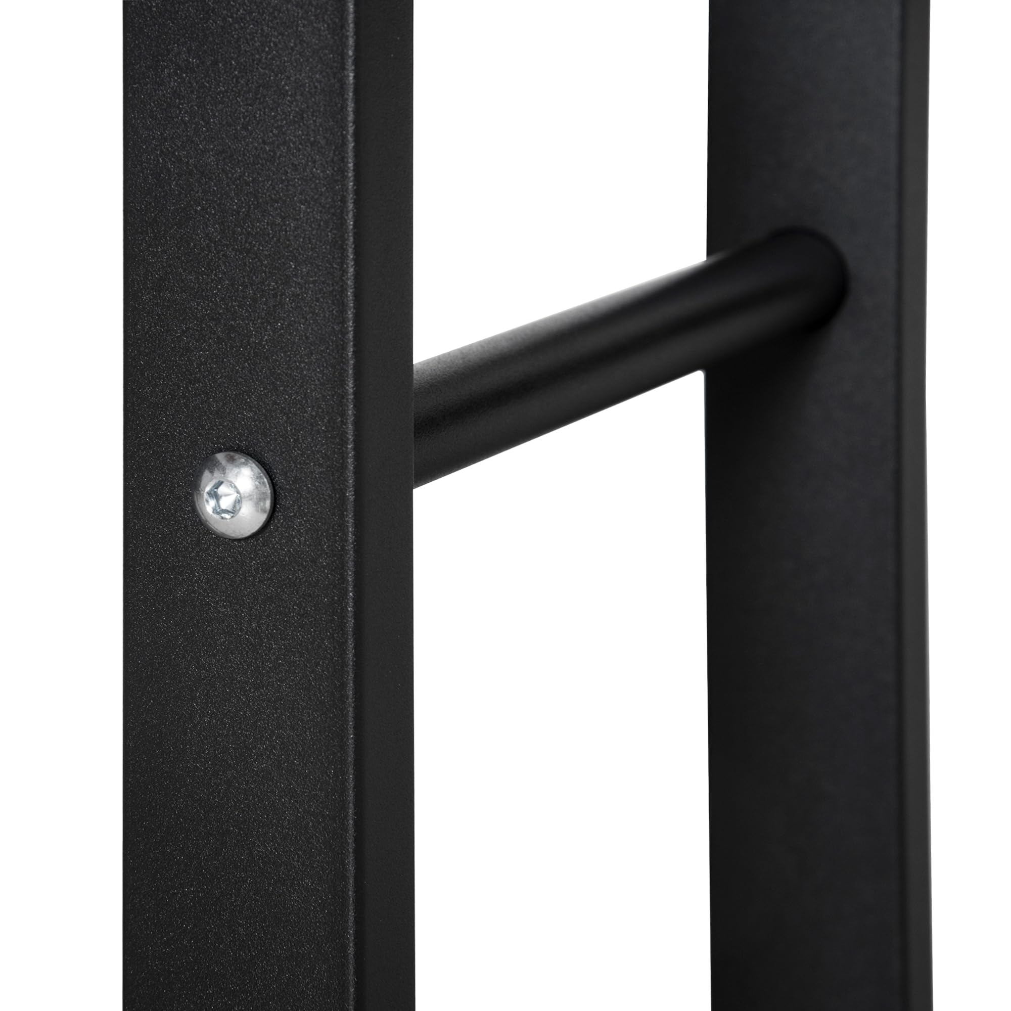 HOMCOM Range bûches porte-bois intérieur extérieur charge max 100 Kg 40L x 25l x 100H cm métal noir
