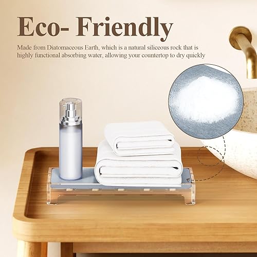 Miniatura 4 de Organizador para fregadero, 2 unidades, organizador de fregadero de secado instantáneo para fregadero de cocina, baño, encimera, estante de secado