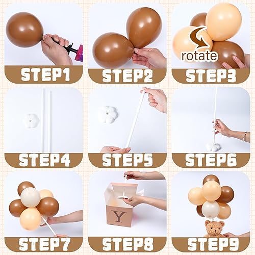 Miniatura 3 de Lenwen Juego de 3 juegos de decoración de animales de la selva para baby shower, mesa de baby shower, centro de mesa, globo de animales de peluche