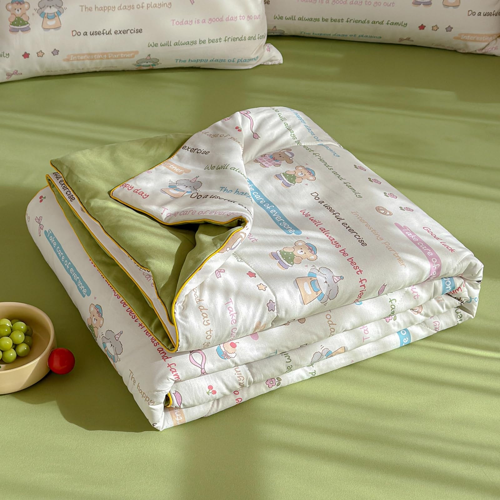 Odot Coverless Duvet 2.5 Tog for Single Double King Size, Summer Coverless Duvet 250 Count No Cover Needed Lightweight Breathable Soft Cosy Cold Quilt Blanket (Birthday,200x230cm) — image 1