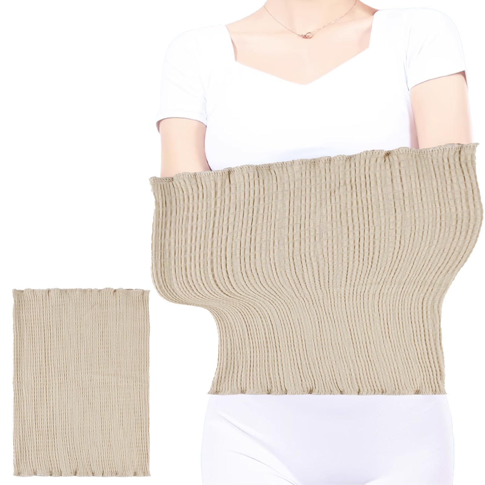 NAROSEBE Cintura Termica Lumbar Calentador de Riñones de Cachemira Suave Cinturón de Calor Cintura invierno para Mujer y Hombre para Primavera, Otoño e Invierno, Cintura Elástica Fino, Color de Piel