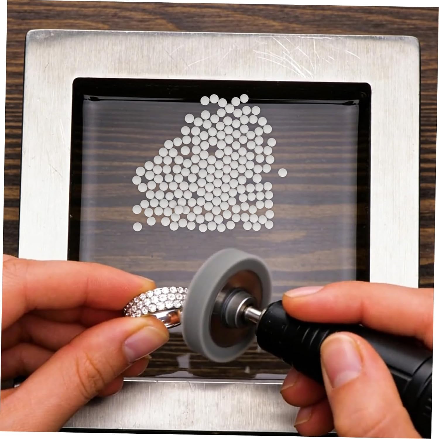 Ceramic Vibration Media Pellets 1000g for Jewelry Tumbling Polishing