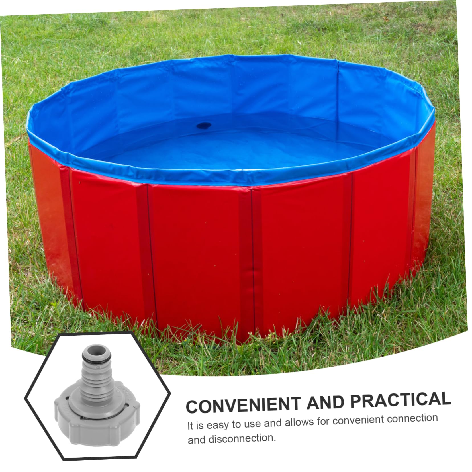 Toyvian 5 Series Adaptador De Manguera De Drenaje para Piscina Conector Compatible con Mangueras para Vaciar Instalación 2 Piezas X 5