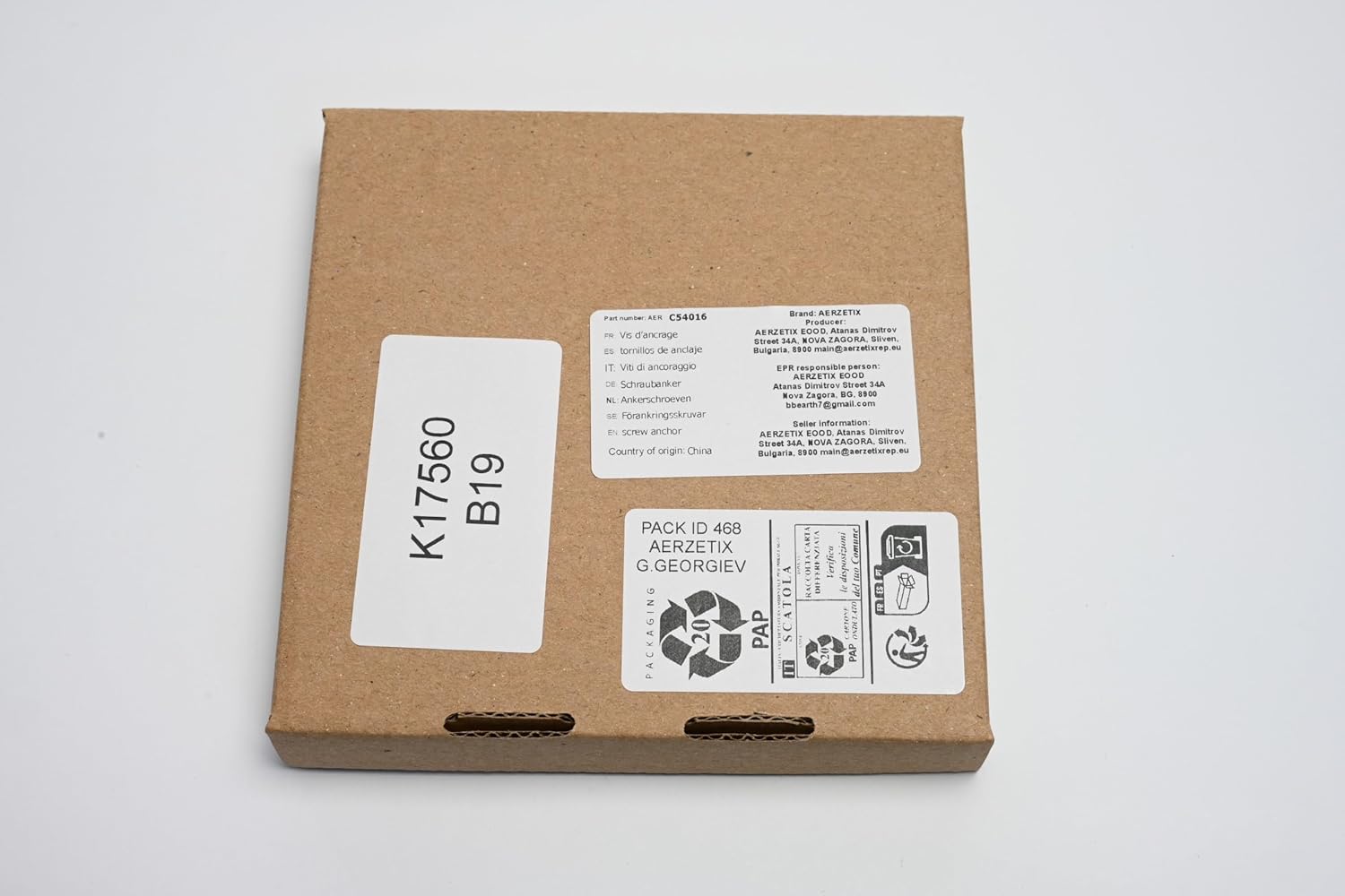 Threaded Rod Anchor, Long Thread Anchor Bolt - M10 x 80 mm - Zinc Plated Steel - for Concrete, Stone