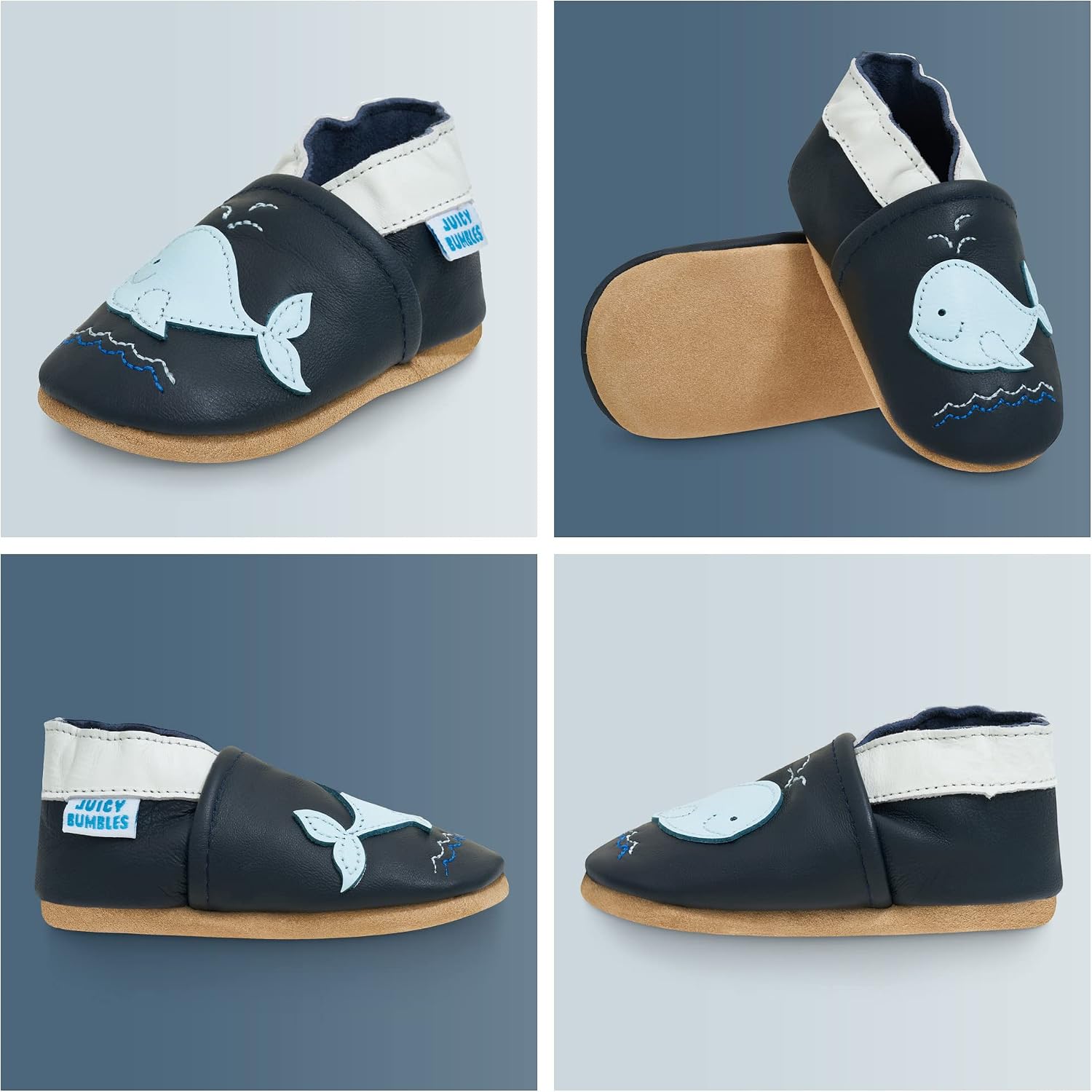 Soft Leather Baby Shoes - Crib Shoes with Suede Soles image 5
