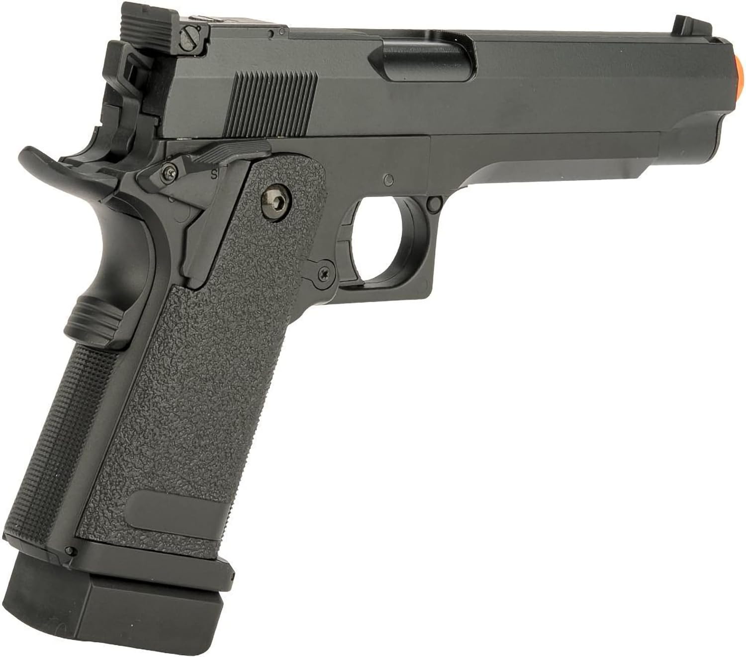 Evike Airsoft - CYMA AEP Hi-Capa Airsoft AEP Airsoft Pistol Package (Color: Black)