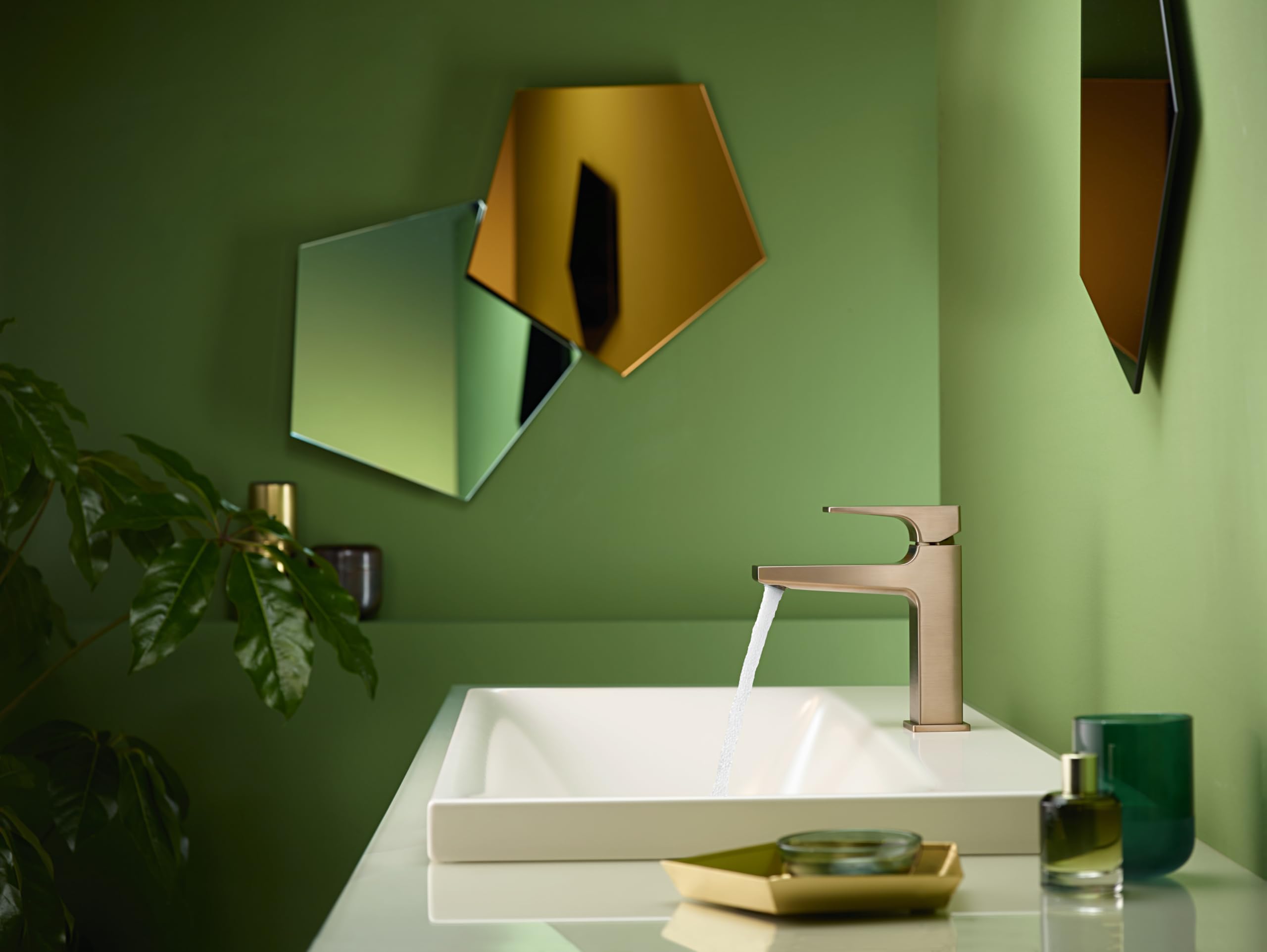 hansgrohe Metropol Mitigeur de lavabo 110 poignée manette, bonde Push-Open, bronze brossé, 32507140