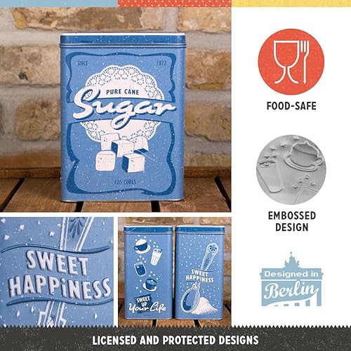 Miniatura 3 de Nostalgic-Art Caja de lata de almacenamiento retro L, 101.4 oz, azúcar  Idea de regalo para tu hogar, lata de azúcar de metal grande, diseño vintage