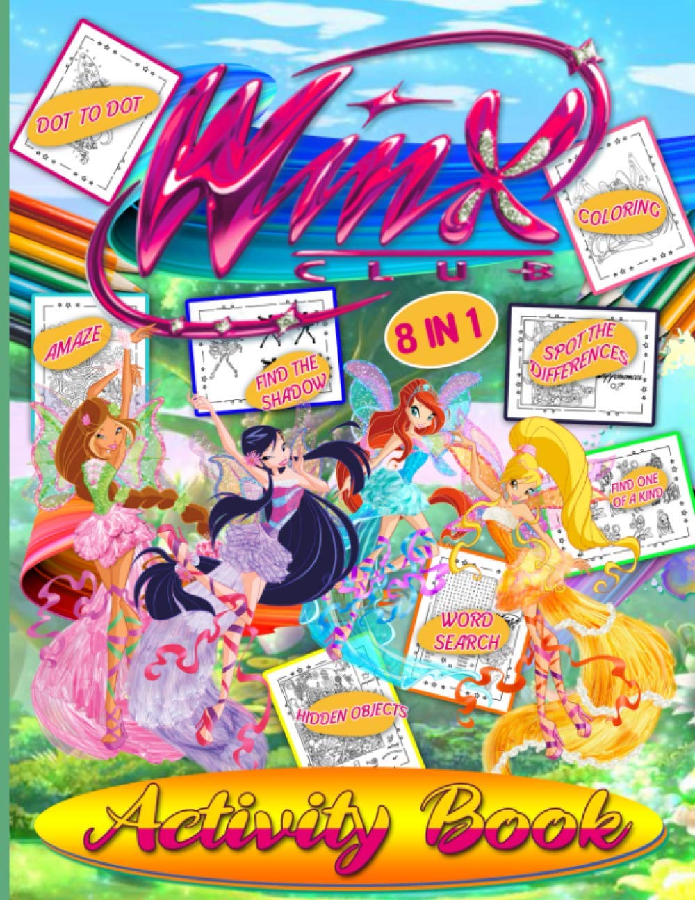 Buy Winx Club Activity Book Wonderful Coloring Hidden Objects Word 