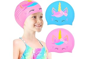 Kids Swim Cap, Toddler Swim Caps for Girls Age 3