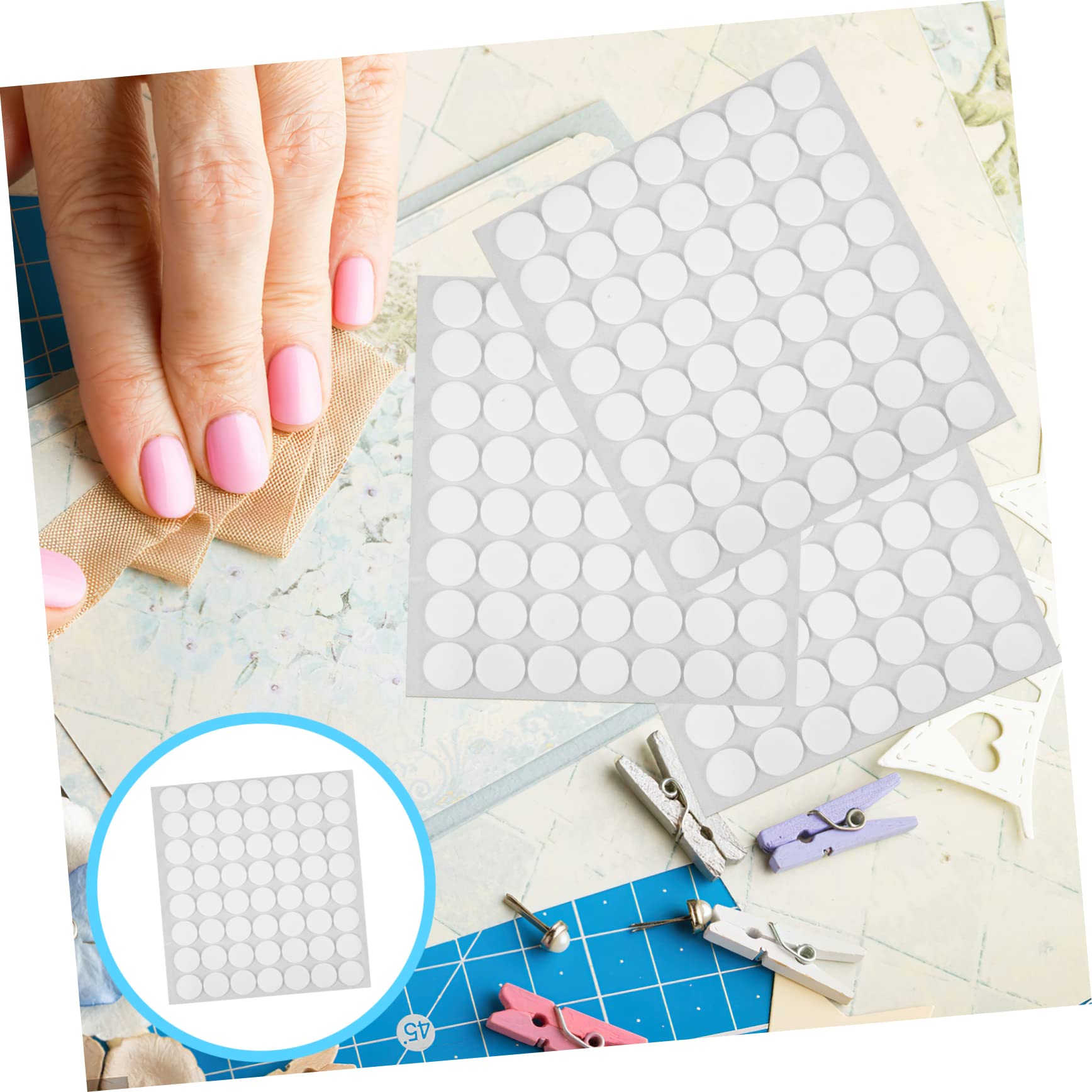 HOMSFOU 3 Sätze Doppelseitige Klebepunkte Für Diy Projekte Starke Selbstklebende Dot Sticker Durchmesser Für Wandkunst Karten Und Bastelarbeiten 18 Blätter * 3