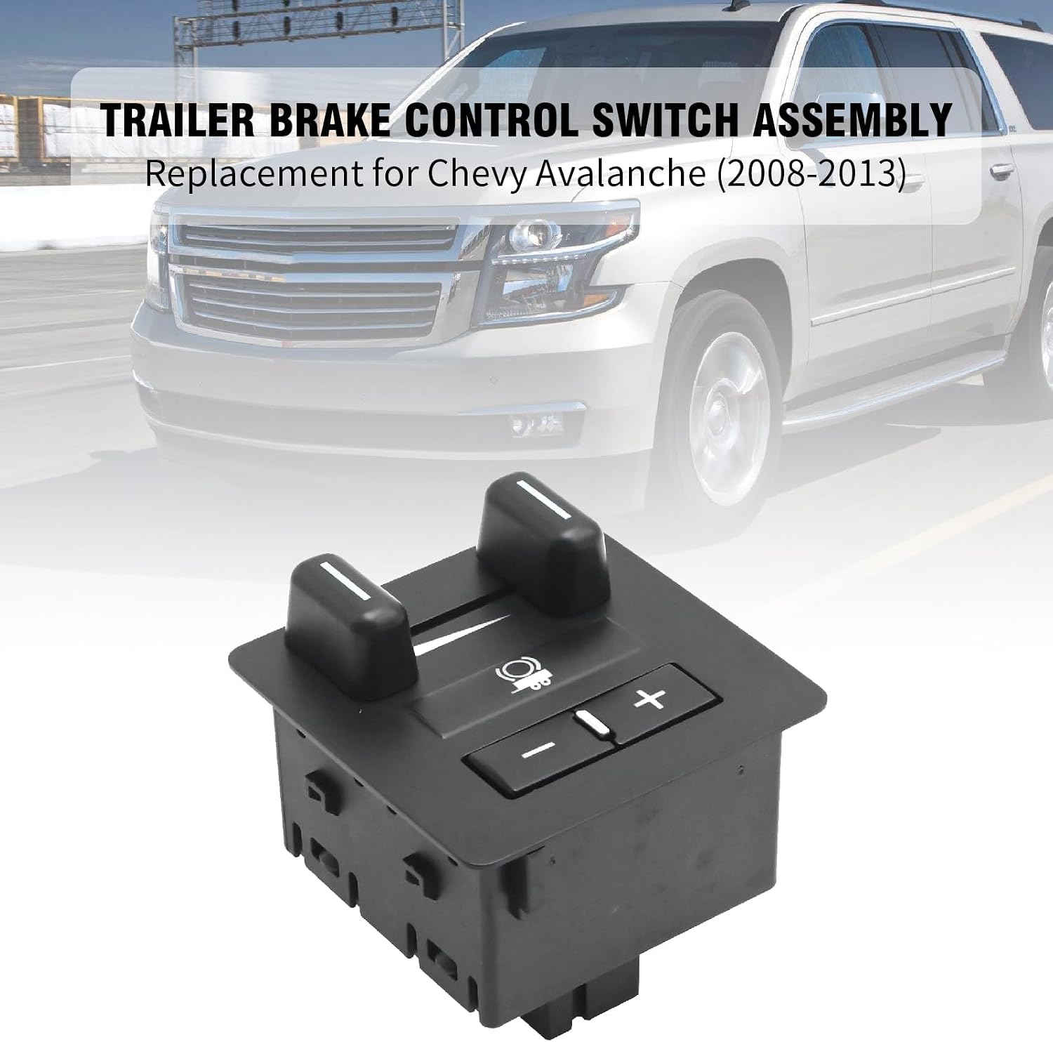 15926102 Trailer Brake Control Switch Assembly, Robust Trailer Brake Controller Module, Replacement for Cadillac Escalade 2008-2014 Replacement for Chevy Avalanche 2008-2013 Tahoe 2008-2014