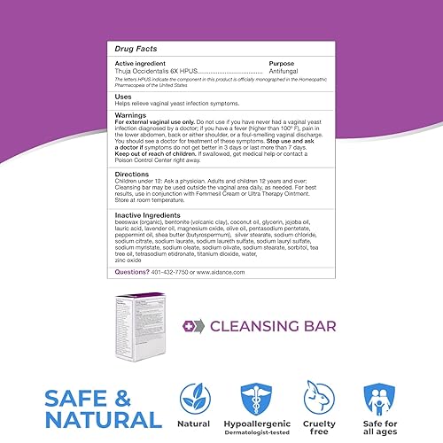 Miniatura 7 de Femmesil - Jabón antifúngico vaginal para alivio de infecciones por levaduras para mujeres, picazón e irritación vaginales, probado por dermatólogos