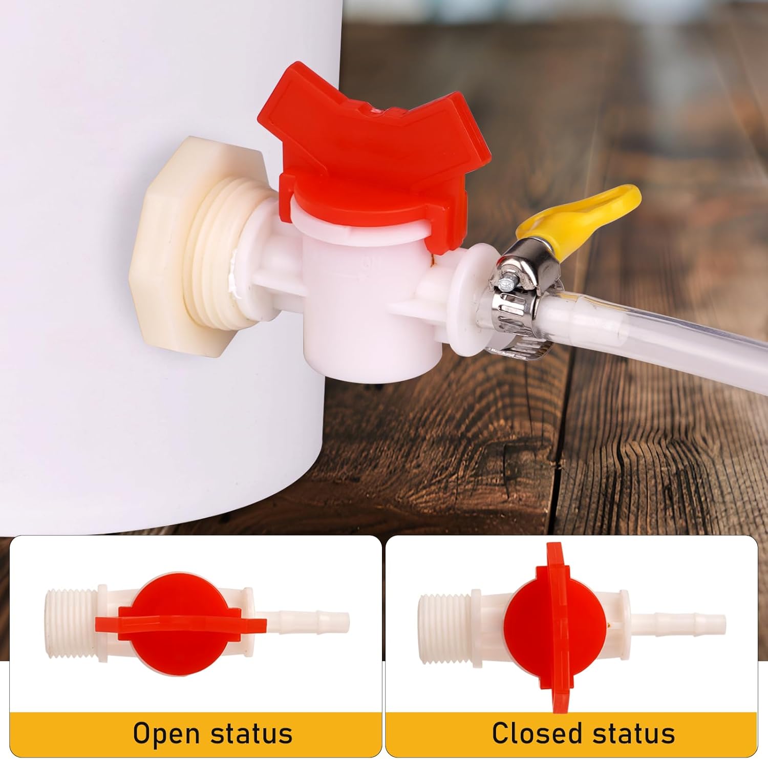 Automatic Rabbit Watering System Kit Include 20 Rabbit Nipple Drinker, 39ft Hose, Hole Opener, Barb Valve Fitting to G 1/2'' Connector, Bunny Small Animal Water Dispenser (Blue, 20Pcs)