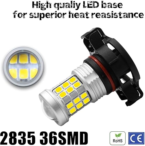 Vista 95 de Bombillas LED antiniebla superbrillantes de 3000 lm H8 H11, bombillas DRL de alta potencia 3030 chips con lente de proyector de repuesto