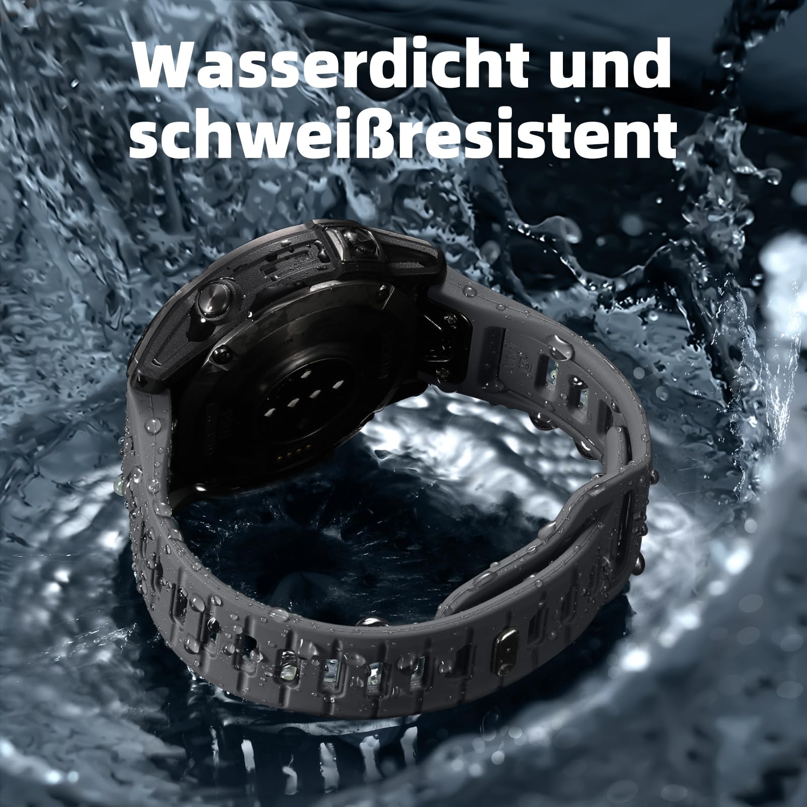 22mm Quick Fit Armband Kompatibel mit Garmin Fenix 7/7 Pro/6/6 Pro/5/5 Plus, Forerunner 965/955/945/935/745, Approach S70 47mm/S62/S60/Epix 2/2 Pro 47mm,Weiches Silikonband für Garmin Instinct