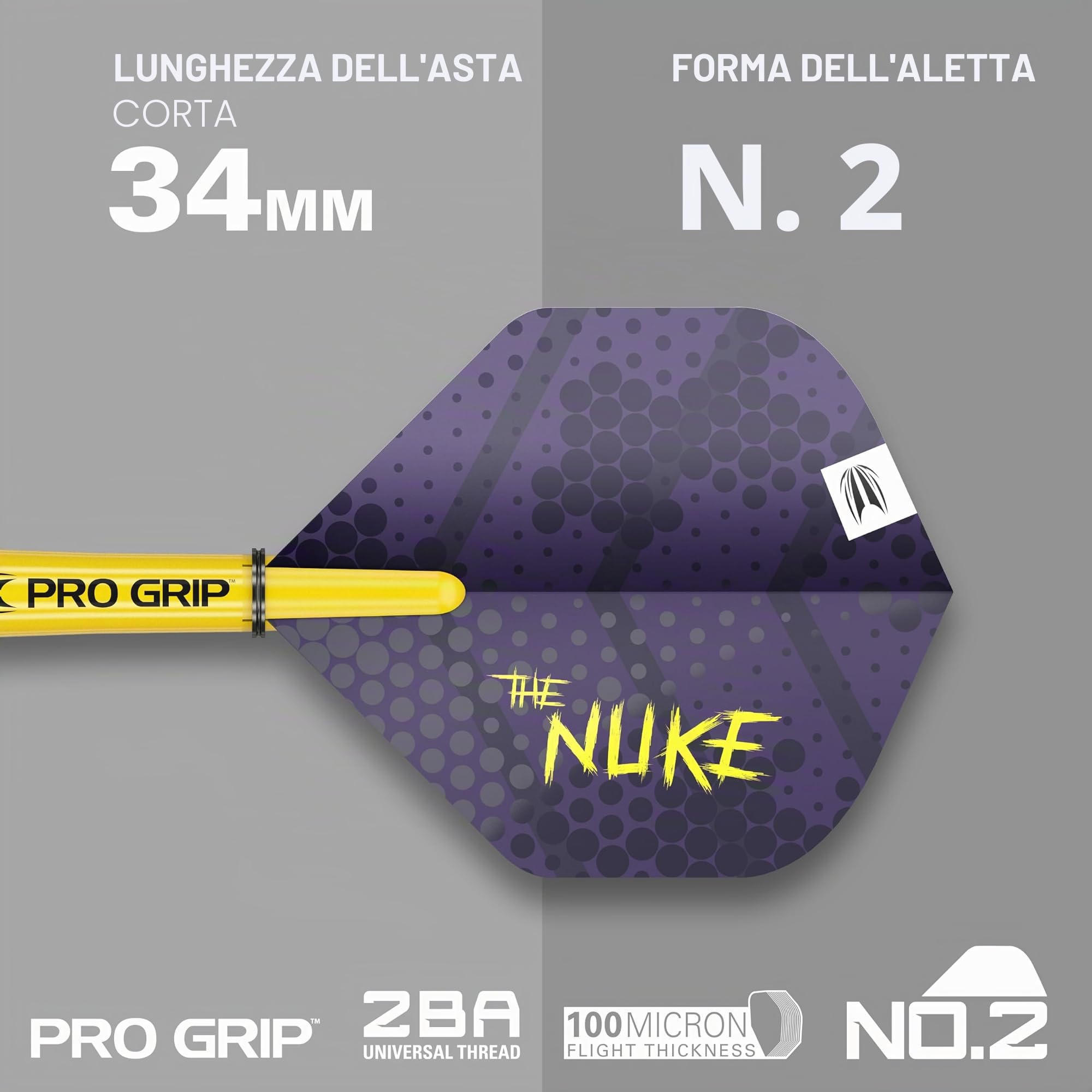 Target Darts Luke Littler Loadout Set di Freccette Elettroniche a Punta Morbida con Aste PRO Grip e Alette No.2 Freccetta in Tungsteno al 90%, 19G